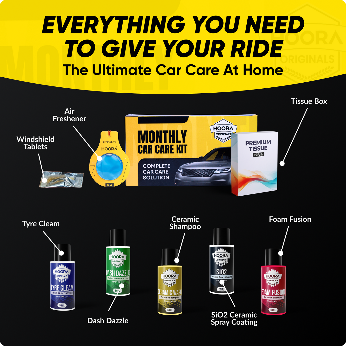 Premium Monthly Car Care Kit