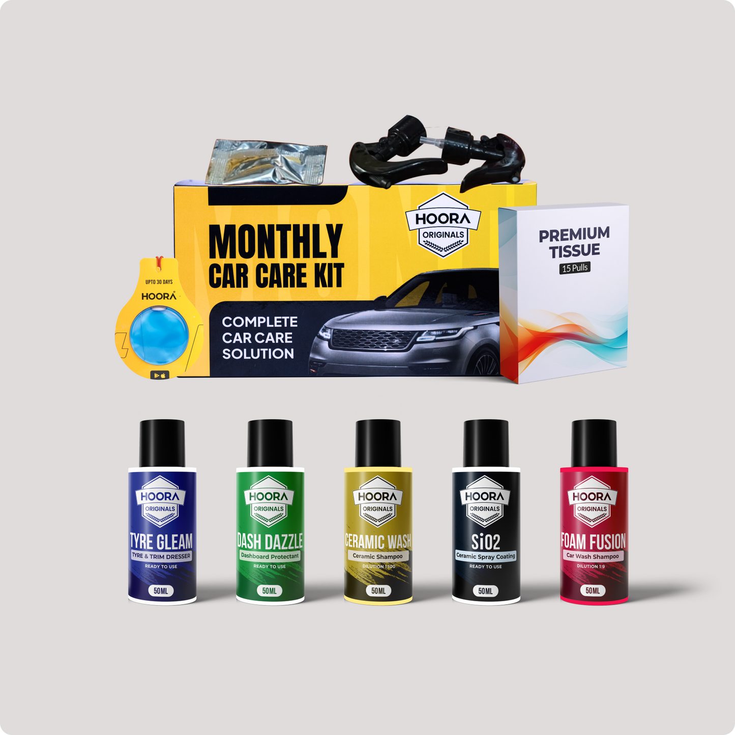 Premium Monthly Car Care Kit