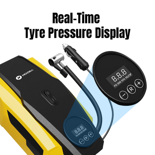 Hoora Wired Tyre Inflator 12V (With Auto Shut-Off)
