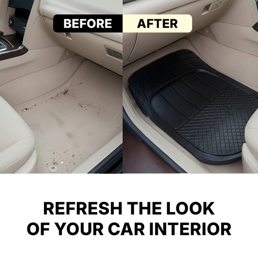Hoora Universal Rubber Car Floor Mats (With Anti-Slip Smart Grip)