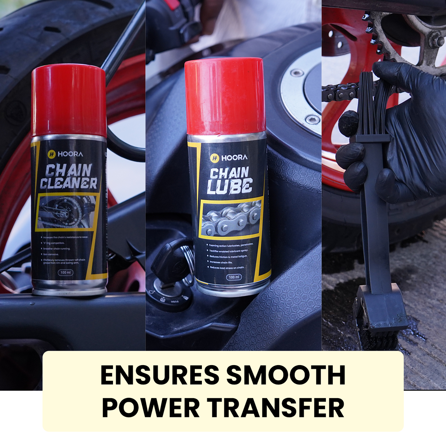 Hoora Chain Cleaner & Chain lube with cleaning brush