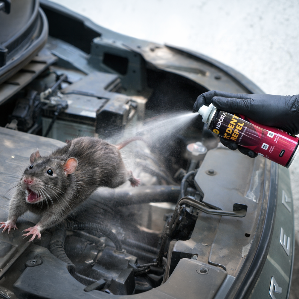 Hoora Rat Repellent Spray 200ml(With Menthol-Based Formula)
