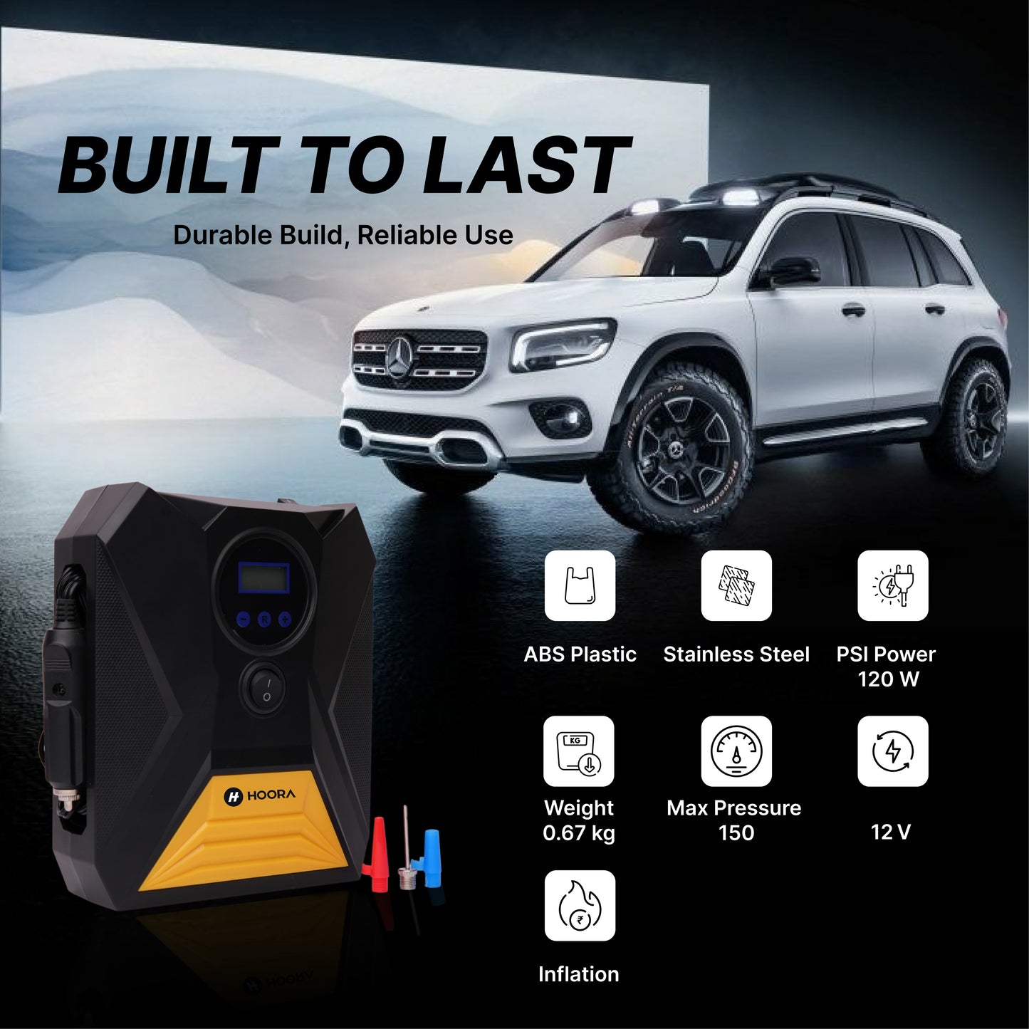 Hoora Portable Tyre Inflator