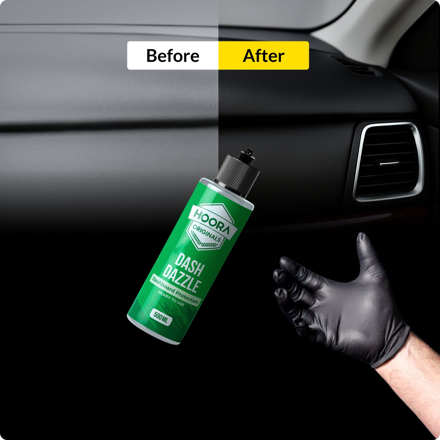 Hoora Dashboard Polish & Leather Conditioner 500ML