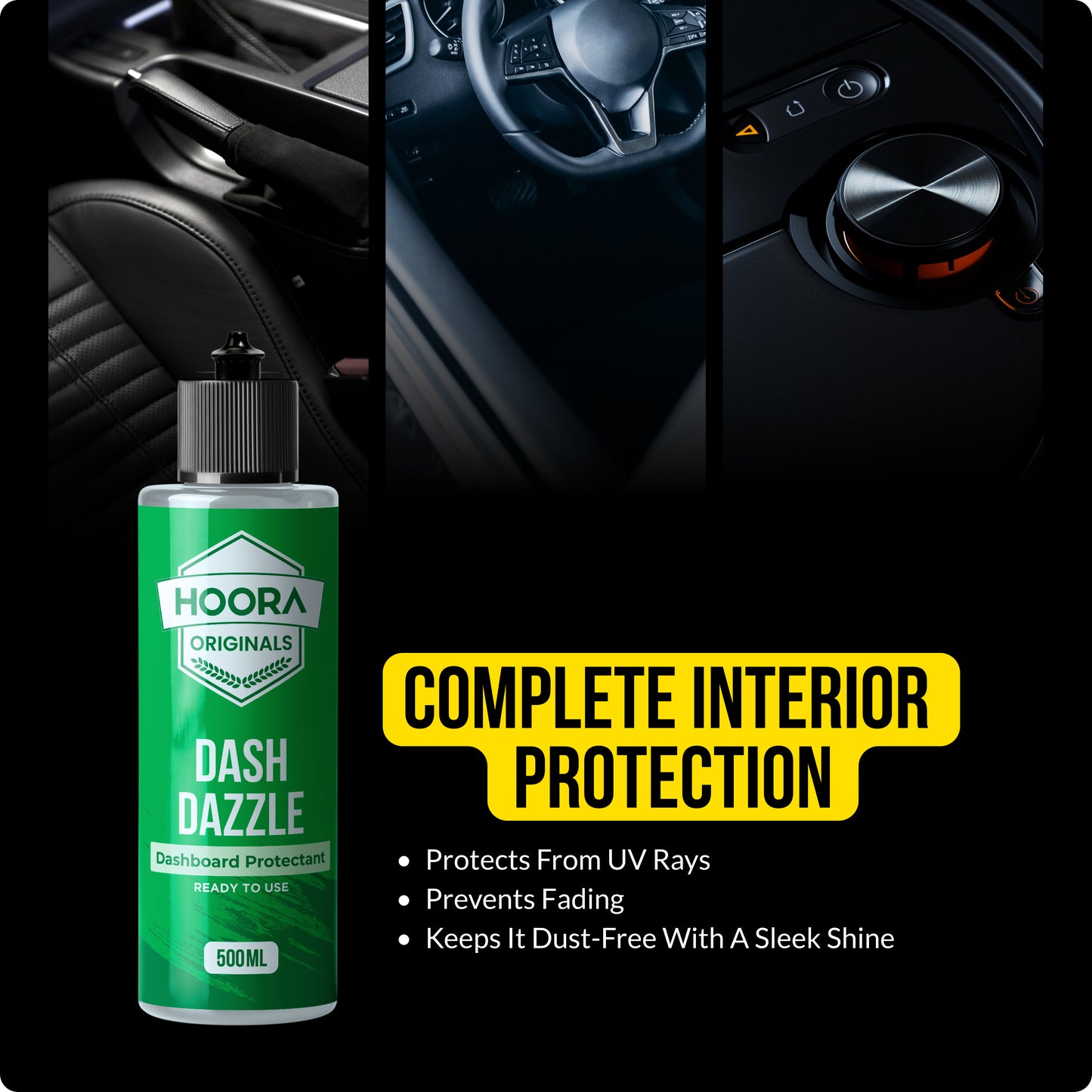 Hoora Dashboard Polish & Leather Conditioner 500ML