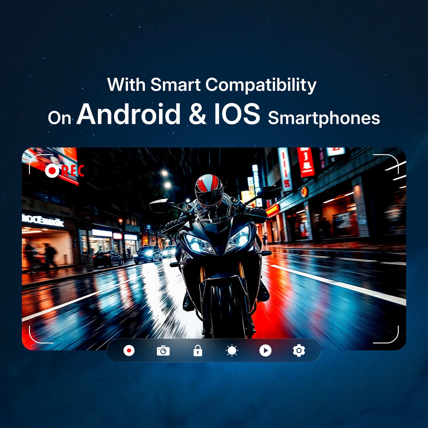 RideTech-Z 5.7K Sony STARVIS Dual OLED Action Cam for Bike Kit