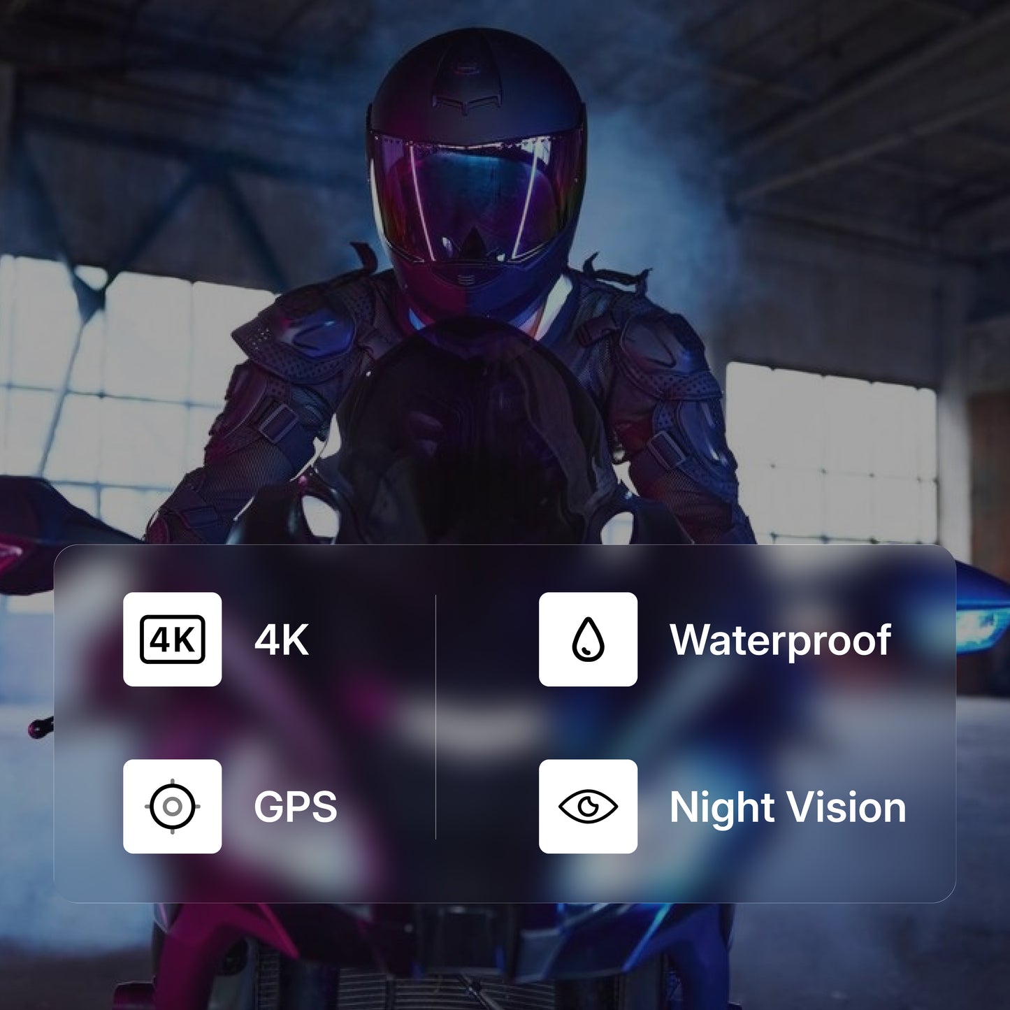 RideTech-Z 5.7K Sony STARVIS Dual OLED Action Cam for Bike Kit