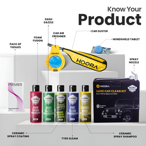 Hoora Car Care Kit + Premium Car Duster