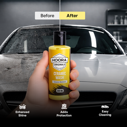 Hoora Quick Clean Car Duster + Premium Car Care Kit - 200ml each - (Combo) - Hoora
