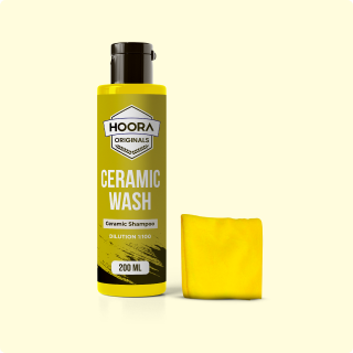 Hoora Ceramic Shampoo 200ML + Free Microfiber Cloth