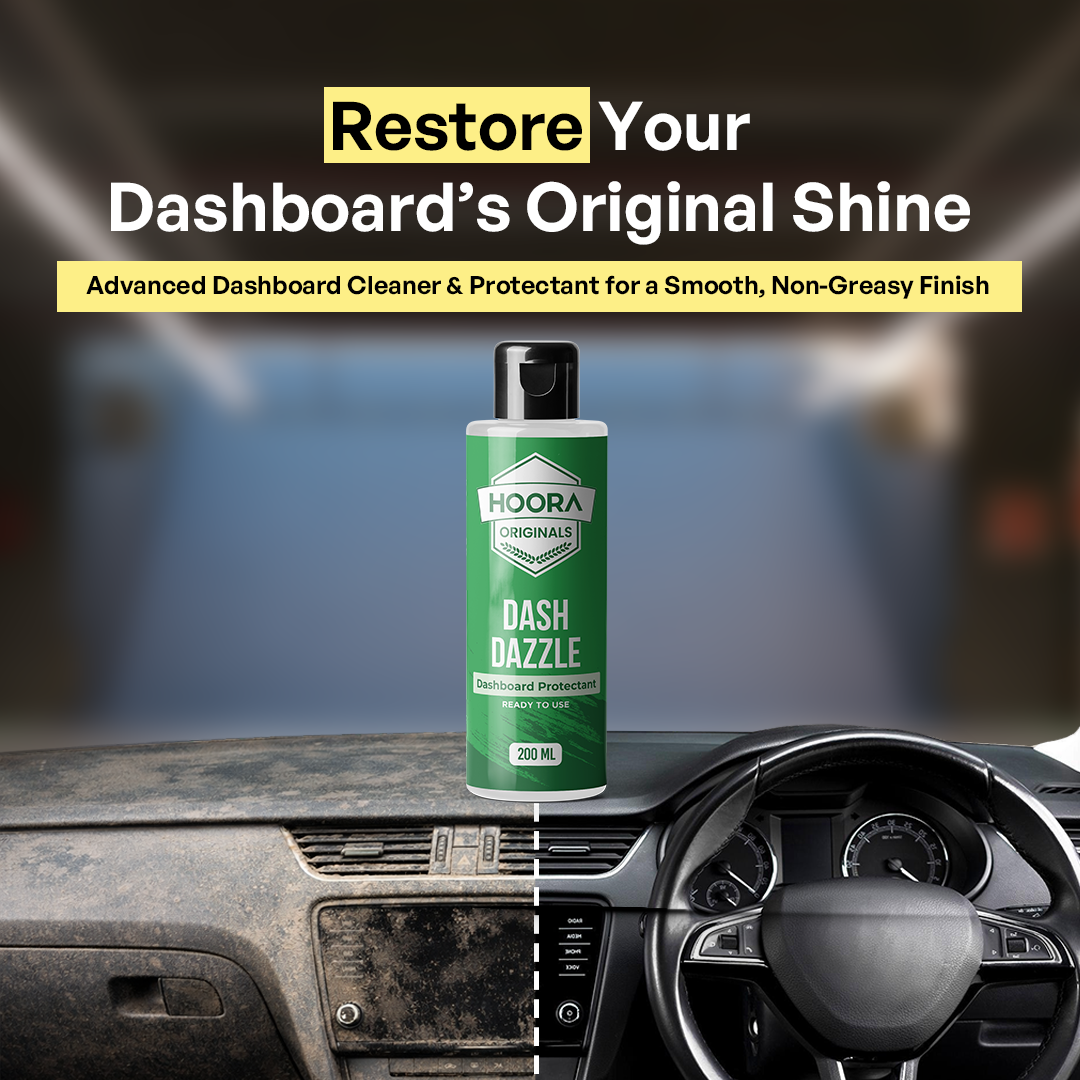 Hoora Quick Clean Car Duster + Premium Car Care Kit - 200ml each - (Combo) - Hoora