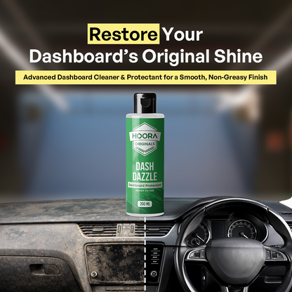 Hoora Quick Clean Car Duster + Premium Car Care Kit - 200ml each - (Combo) - Hoora