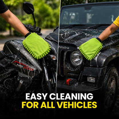 Hoora Foam Car Wash Combo (Foam Fusion Car Shampoo 500ml + Microfiber Car Wash Mitt 350 GSM)