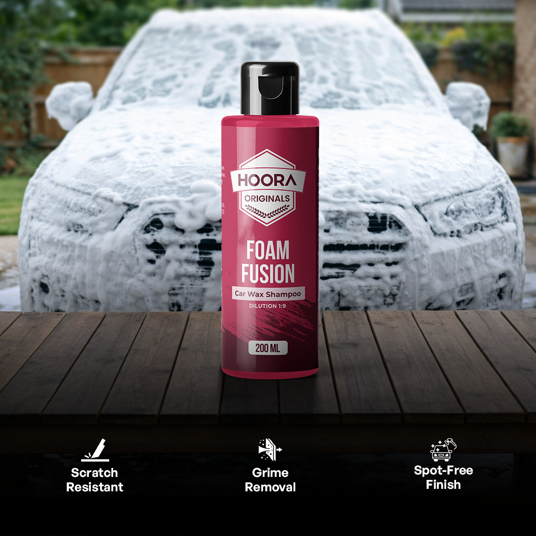 Hoora Quick Clean Car Duster + Premium Car Care Kit - 200ml each - (Combo) - Hoora