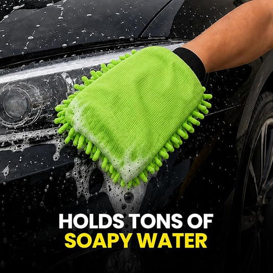 Hoora Microfiber Car Wash Mitt (350 GSM)