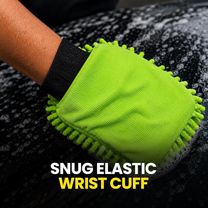 Hoora Microfiber Car Wash Mitt (350 GSM)