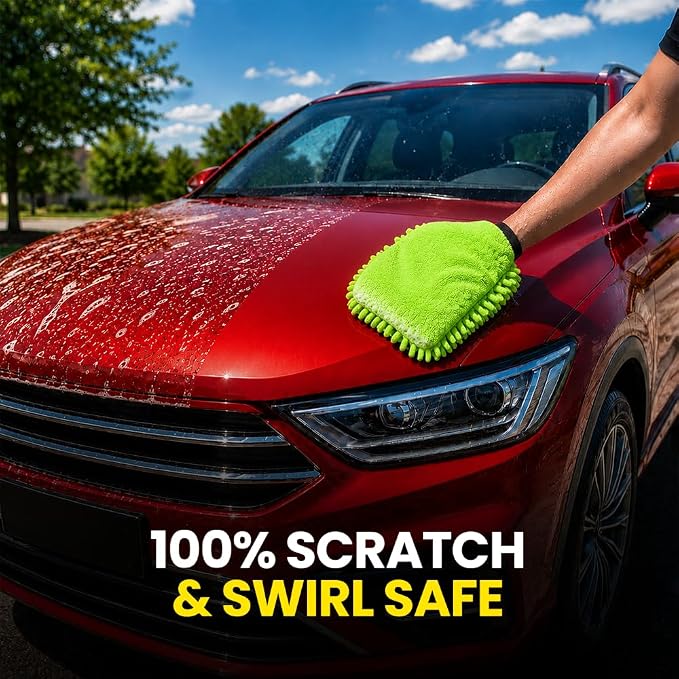 Hoora Microfiber Car Wash Mitt (350 GSM)