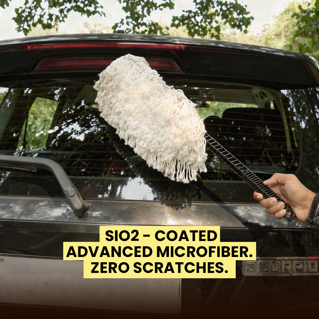 Hoora Quick Clean Car Duster + Premium Car Care Kit - 200ml each - (Combo) - Hoora