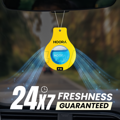 Hoora Car Air Freshener Pack of 3 (With Slow-Diffusion Tech)