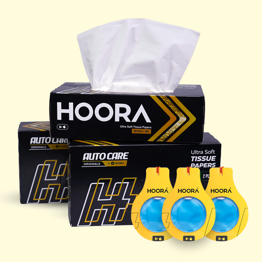 Hoora Premium Tissue Box + Air Freshener - Hoora