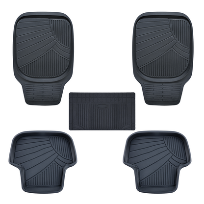 Hoora Universal Rubber Car Floor Mats (With Anti-Slip Smart Grip)