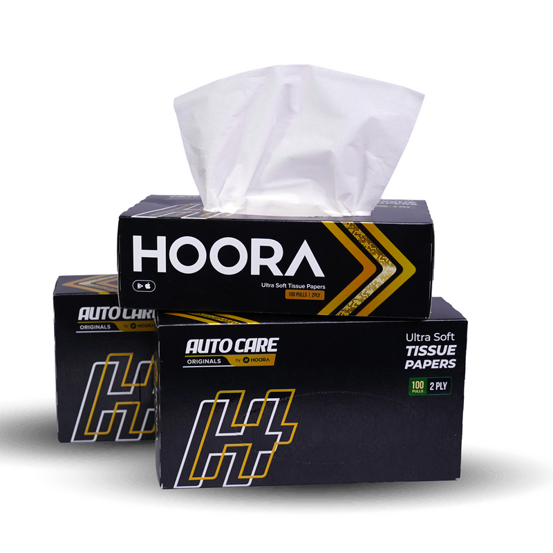 Hoora Premium Tissue Box (Ultra-Soft & Highly Absorbent) - Hoora