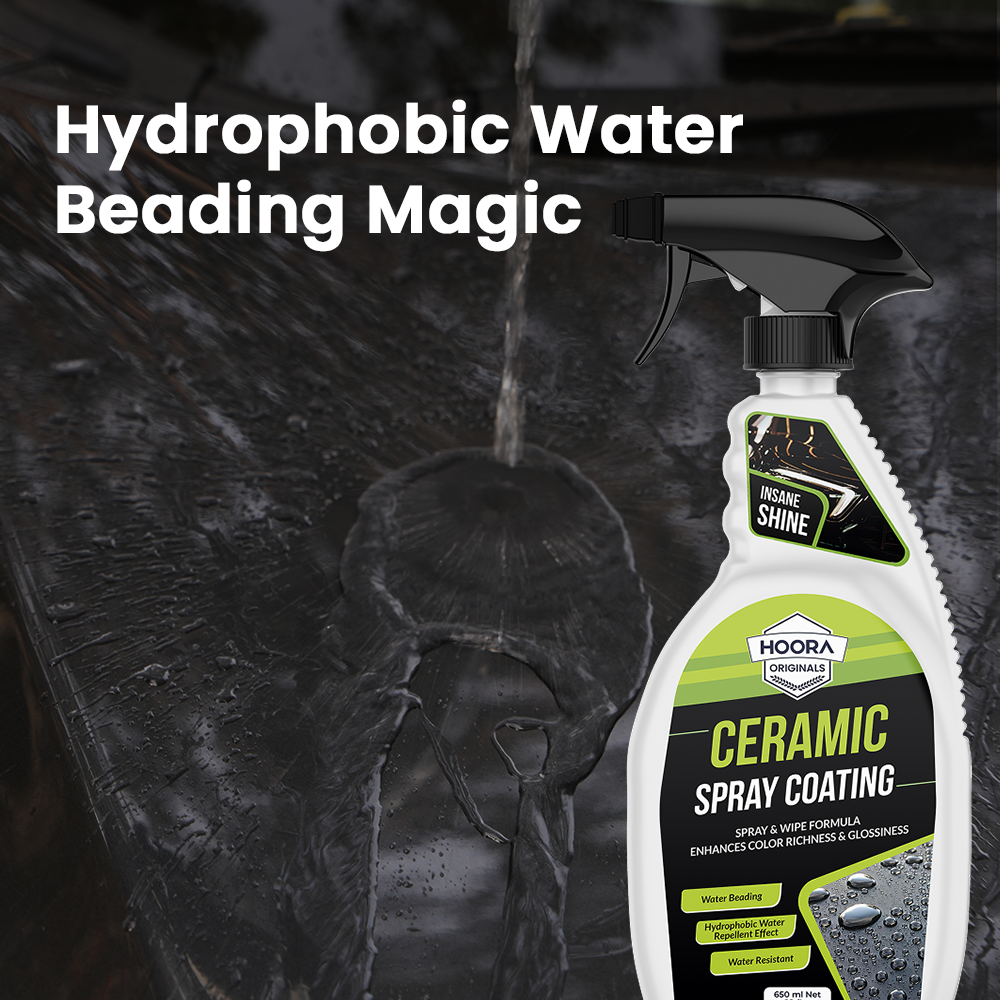 Hoora Ceramic Spray Coating and One Microfiber Cloth Combo