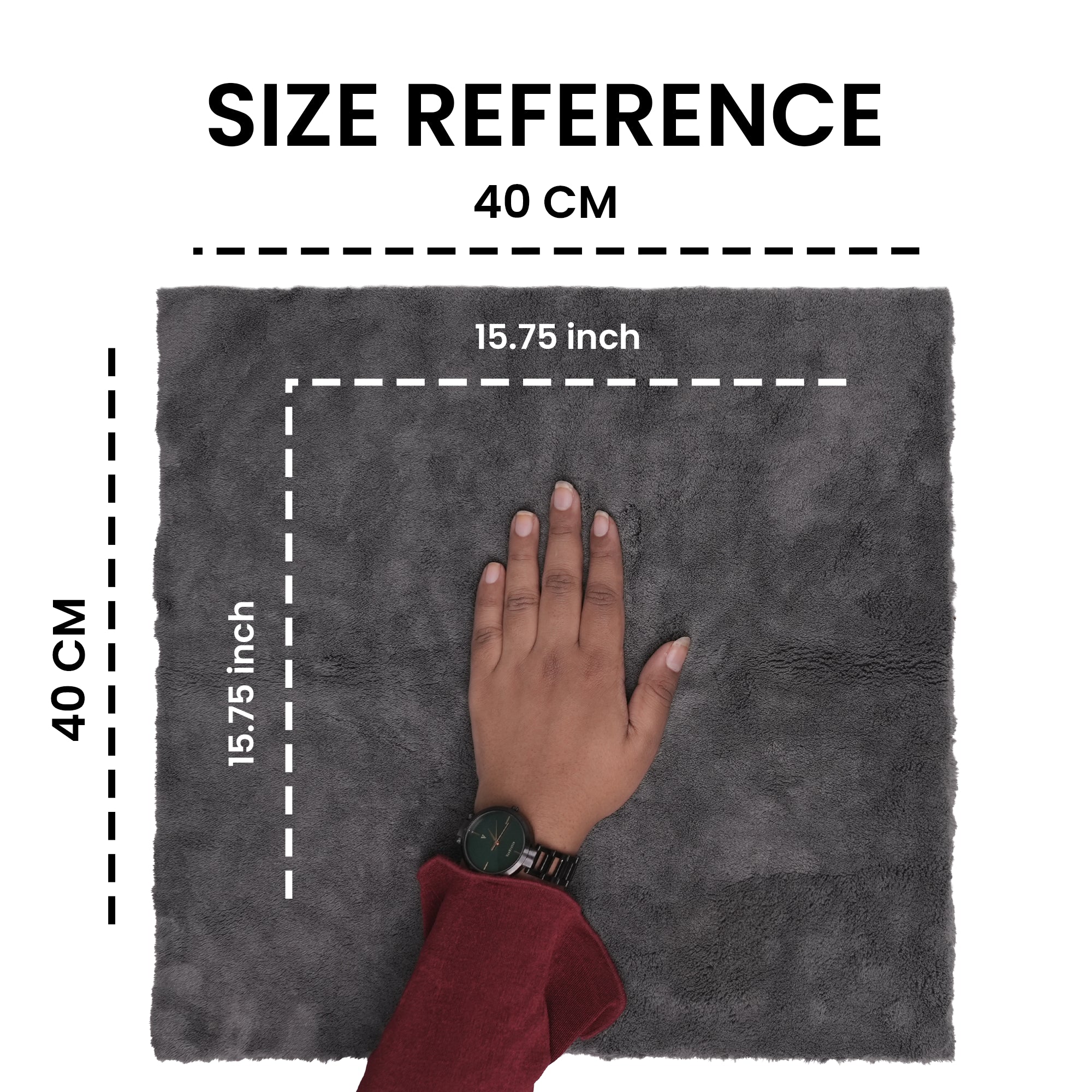 Hoora Drying Microfiber Cloth Pack of 2 (550 GSM)