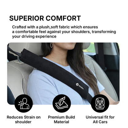 Hoora Premium Car Seat Belt Shoulder Pads (Set of 2)