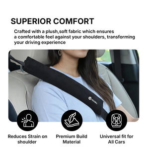 Hoora Premium Car Seat Belt Shoulder Pads (Set of 2)
