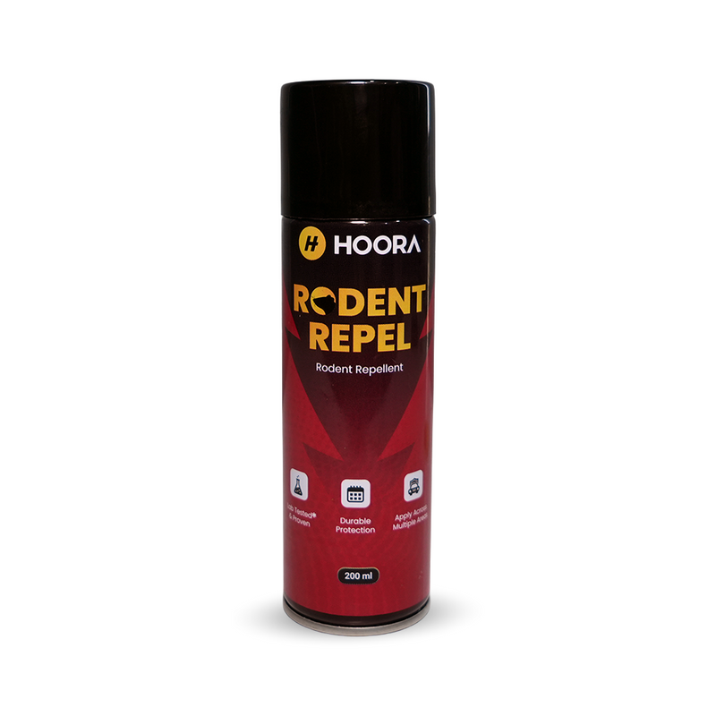 Hoora Rodent Repel can on a white background