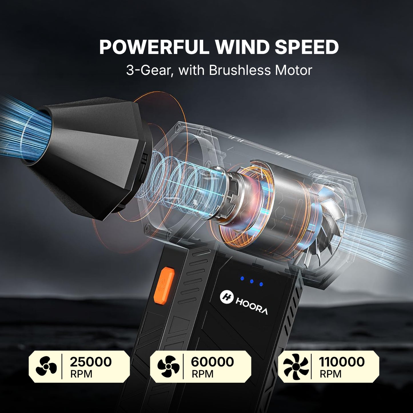 Hoora High-Velocity Multi-Purpose Air Duster & Cordless Air Blower