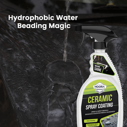 Hoora Ceramic Spray Coating and One Microfiber Cloth Combo
