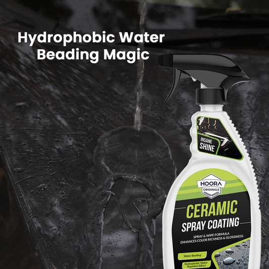 Hoora Ceramic Spray Coating and One Microfiber Cloth Combo
