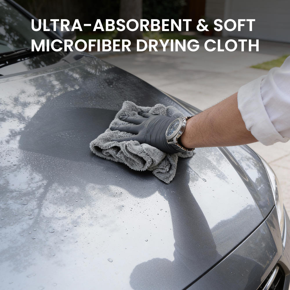 Hoora Microfiber Cloth 550 GSM  Pack of 2(With Ultra-Absorbent Fibers)