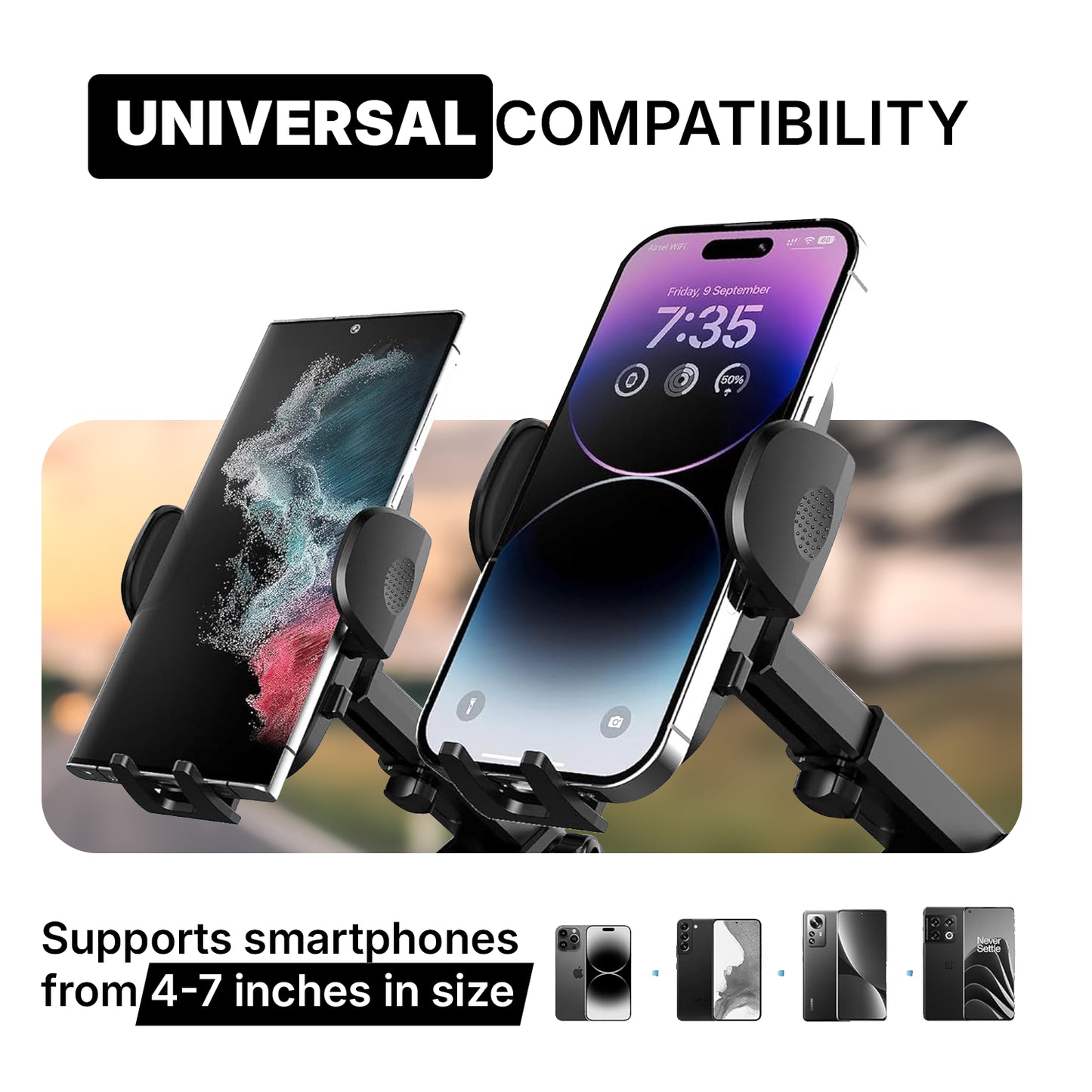 Hoora Ultra-Stable 360° Rotating Car Phone Holder