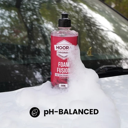 Hoora Foam Fusion Car Shampoo 200ml Pack Of 2 (With Thick-Foam Technology)