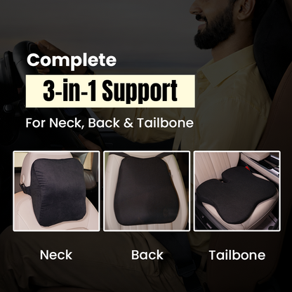 Hoora Seat Cushion Combo (With Hi-Per Foam Technology)