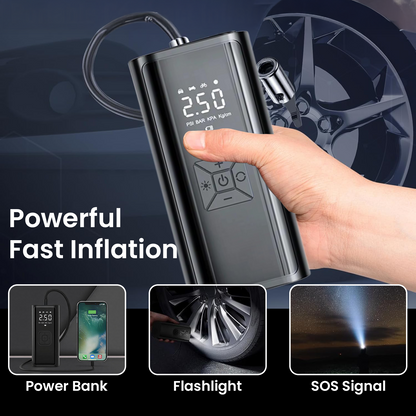 Hoora Wireless Tyre Inflator (With Digital Auto-Shutoff)