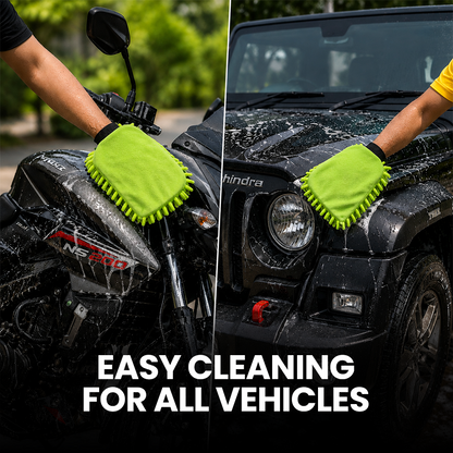 Hoora Ceramic Shampoo + 550 GSM Microfiber Cloth + Microfiber Car Wash Mitt (Pack of 1) (Combo)