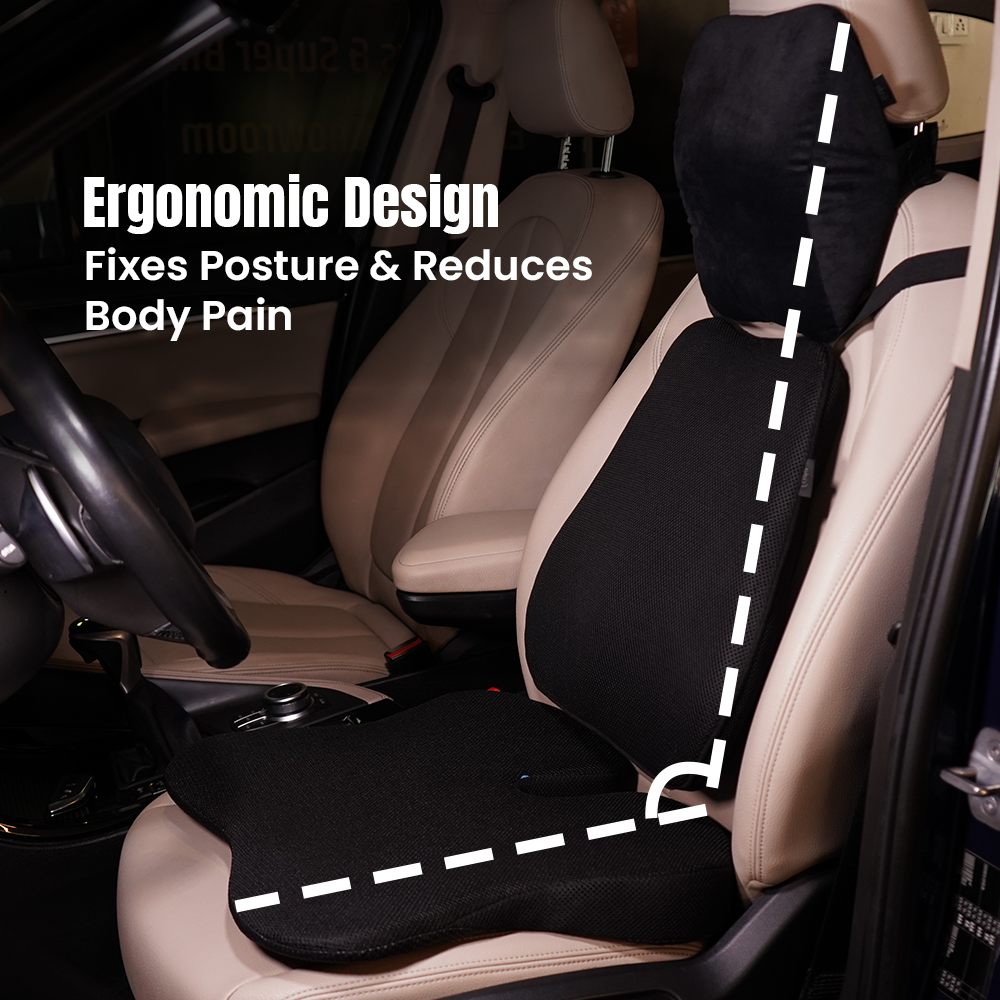 Hoora Seat Cushion Combo (With Hi-Per Foam Technology)