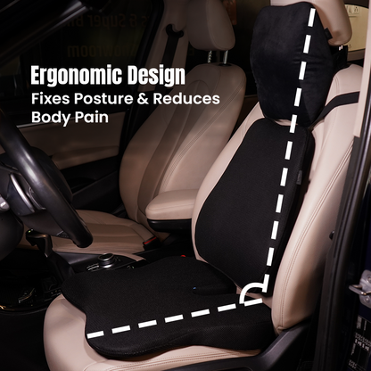 Hoora Seat Cushion Combo (With Hi-Per Foam Technology)
