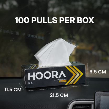 Hoora Premium Tissue Box (Ultra-Soft & Highly Absorbent)