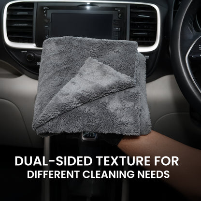 Hoora Drying Microfiber Cloth Pack of 2 (550 GSM)