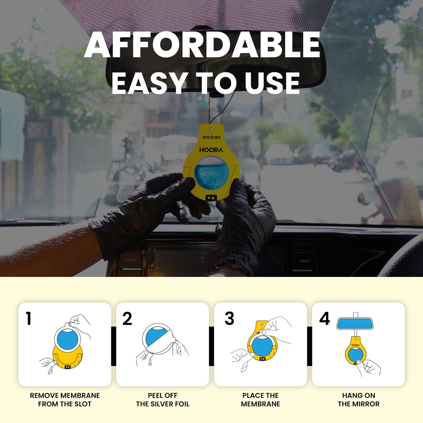 Hoora Car Air Freshener Pack of 3