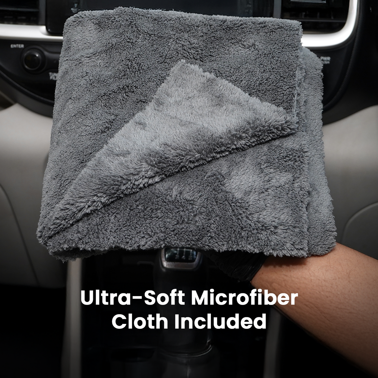 Hoora Ceramic Spray Coating and One Microfiber Cloth Combo