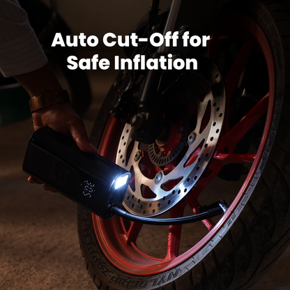Hoora Wireless Tyre Inflator (With Digital Auto-Shutoff)