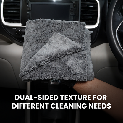 Hoora Dashboard Polish + Tyre Polish + 550 GSM Microfiber Cloth (Combo)