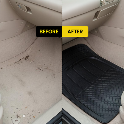 Hoora Universal Rubber Car Floor Mats (With Anti-Slip Smart Grip)