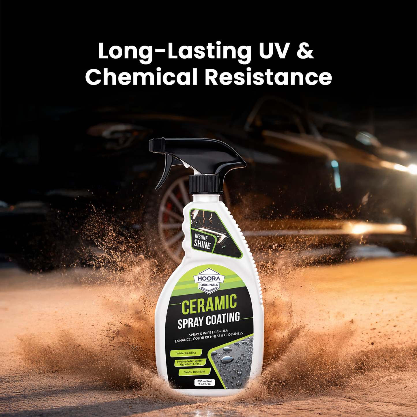 Hoora Ceramic Spray Coating and One Microfiber Cloth Combo